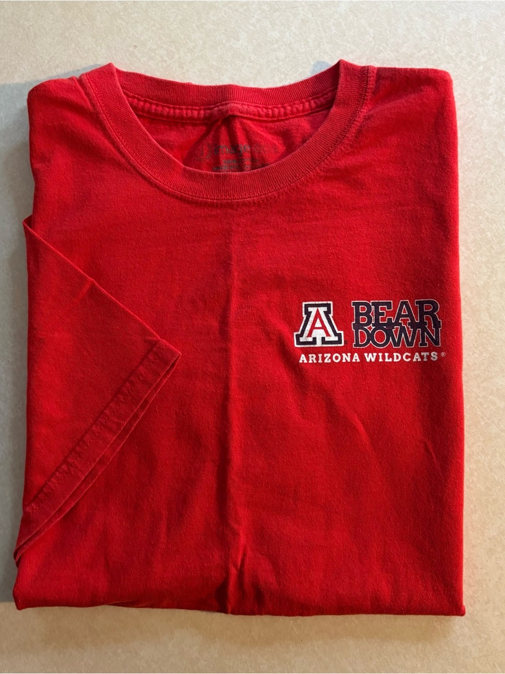 Arizona Bear Down' Red Crewneck T-Shirt